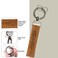 Luxury Leather and Carbon Fiber Keychain with 360&deg; Rotating Swivel Ring, Portable Spring Snap, Durable Design, Stylish and - Gift women and men Key Fob Keychain Key Chain (Ford-brown)