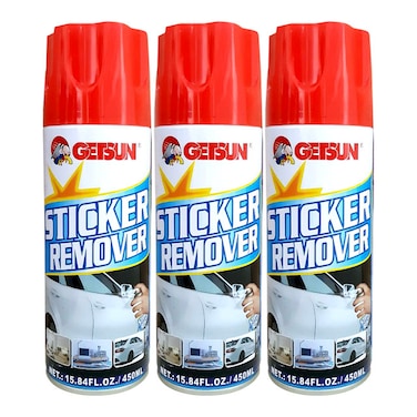 Combo Offer - Buy 3 Pcs GET SUN Sticker Remover 450ml Spray Adhesive Clean-Up For Cars And Home