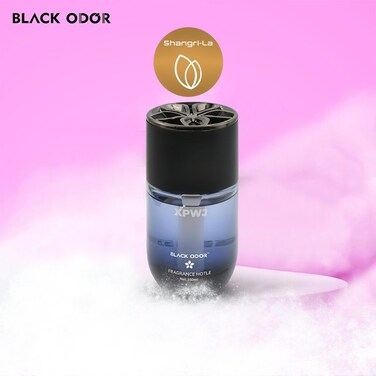 Black Odor Car Air Freshener   Hotel Scent  Compact Twist-Top Design     Perfect for Dashboard or Cup Holder-160ml(Shangri-La)
