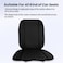 3XR Car Seat Cushion with Back Support Pillow: Enhanced Comfort Memory Foam Design for Pain Relief, Ideal for Drivers and Office Use -   (Black &amp; Grey)
