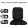 3XR Car Seat Cushion with Back Support Pillow: Enhanced Comfort Memory Foam Design for Pain Relief, Ideal for Drivers and Office Use -   (Black &amp; Grey)
