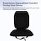 3XR Car Seat Cushion with Back Support Pillow: Enhanced Comfort Memory Foam Design for Pain Relief, Ideal for Drivers and Office Use - (Black)