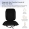 3XR Car Seat Cushion with Back Support Pillow: Enhanced Comfort Memory Foam Design for Pain Relief, Ideal for Drivers and Office Use - (Black)