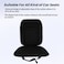 3XR Car Seat Cushion with Back Support Pillow: Enhanced Comfort Memory Foam Design for Pain Relief, Ideal for Drivers and Office Use - (Black)