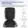 3XR Car Seat Cushion with Back Support Pillow: Enhanced Comfort Memory Foam Design for Pain Relief, Ideal for Drivers and Office Use -(Black &amp; White)