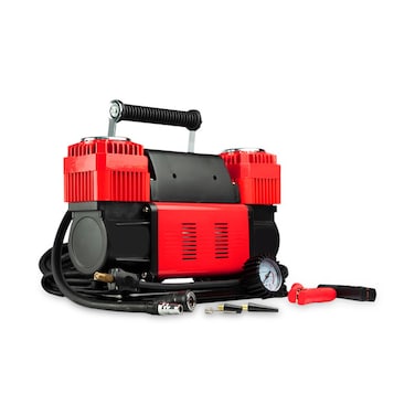 ضاغط هواء محمول R0CA، 300 لتر/دقيقة، 150 رطل/بوصة مربعة، منفاخ إطارات، 12 فولت عالي التحمل، خرطوم سريع التوصيل، حقيبة حمل، مشابك بطارية، للطرق الوعرة، مركبة ترفيهية، سيارة، محرك خالٍ من الزيت