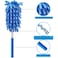 Microfiber Duster  25" to 75" Extendable Pole, Washable Dusters for Cleaning, Cleaning Supplies for Office, Car, Window, Furniture, Ceiling Fan (Sky Blue)

