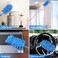 Microfiber Duster  25" to 75" Extendable Pole, Washable Dusters for Cleaning, Cleaning Supplies for Office, Car, Window, Furniture, Ceiling Fan (Sky Blue)

