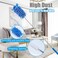 Microfiber Duster  25" to 75" Extendable Pole, Washable Dusters for Cleaning, Cleaning Supplies for Office, Car, Window, Furniture, Ceiling Fan (Sky Blue)
