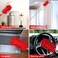 Microfiber Duster  25" to 75" Extendable Pole, Washable Dusters for Cleaning, Cleaning Supplies for Office, Car, Window, Furniture, Ceiling Fan (red)
