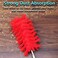 Microfiber Duster  25" to 75" Extendable Pole, Washable Dusters for Cleaning, Cleaning Supplies for Office, Car, Window, Furniture, Ceiling Fan (red)
