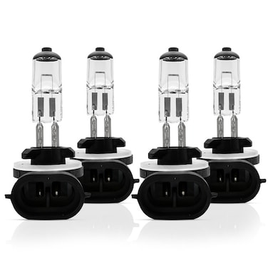 High-Performance Halogen Headlight Bulb &ndash; Enhanced Visibility, Whiter Light, Easy Installation &ndash; Compatible with Club Car, EZGO Models (4 pcs )
