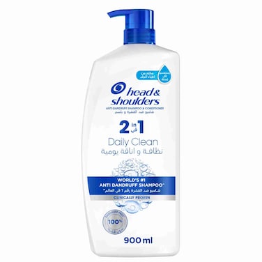Head &amp; Shoulders Classic Clean 2in1 Anti-Dandruff Shampoo with Conditioner 900ml