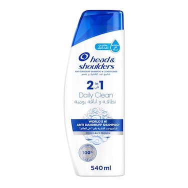 Head &amp; Shoulders 2 In 1 Anti-Dandruff Shampoo &amp; Conditioner Daily Clean For Normal Hair 540ml
