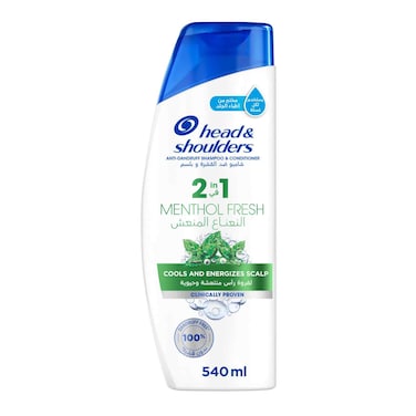 Head &amp; Shoulders 2in1 Menthol Refresh Anti-Dandruff Shampoo with Conditioner,&nbsp;540ml