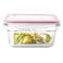Glasslock Square Food Container, Safe For Oven 900ml (Ocst-165)