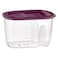 Sapphire Dry Food Box 1L &ndash; BG-283, polypropylene plastic, BPA-free, rectangular shape, airtight lid
