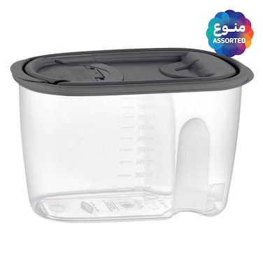Sapphire Dry Food Box 1L &ndash; BG-283, polypropylene plastic, BPA-free, rectangular shape, airtight lid