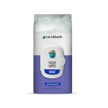 مناديل مبللة توشي بالروزماري والبابونج للحيوانات الأليفة من إيرثباث - 100 حبة