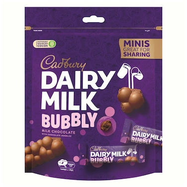 Cadbury Dairy Milk Bubbly Milk Chocolate 156g
