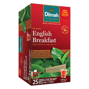 Dilmah Tea English Breakfast 25 Tea Bags