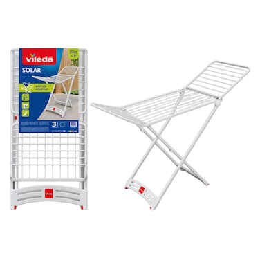 Vileda Solar X-Leg Indoor Cloth Dryer White 20m