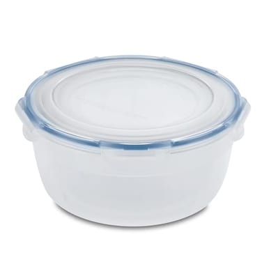 Locknlock-Hsm946, 71-Flulid Ounce Round Salad Bowl, 8.7-Cup, Clear/Blue