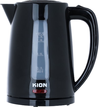 غلاية بلاستيك (كيون)، 1.7 لتر، 2200 واط - أسود