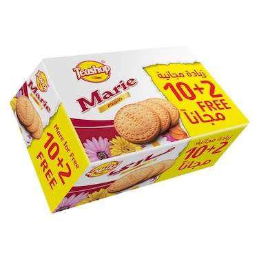 تيشوب بسكوت ماري 90 جرام × 10 + 2 مجانا