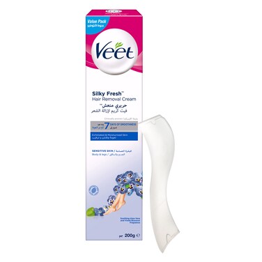 Veet Hair Removal Cream for Sensitive Skin Legs &amp; Body, 200g