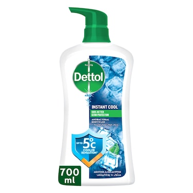 Dettol Cool Shower Gel &amp; Body Wash, Menthol &amp; Eucalyptus Scent, 700ml