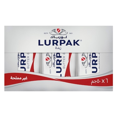 Lurpak Unsalted Butter Mini Blocks 50g x6