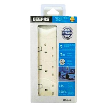 Geepas Portable Multi Socket Ges4083