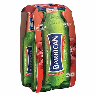 Barbican malt beverage strawberry flavor  330 ml x 4