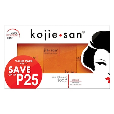 Kojie San Original Facial Beauty Soap 65g x 3 Pieces