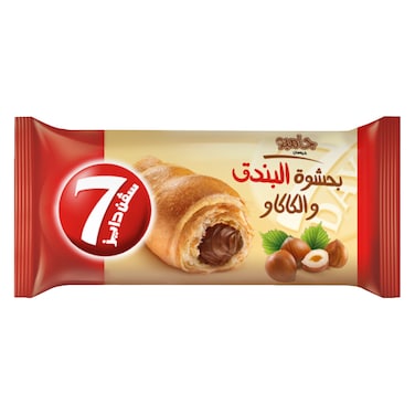7 Days Croissant with Cocoa &amp; Hazelnut Filling, 100g x 4