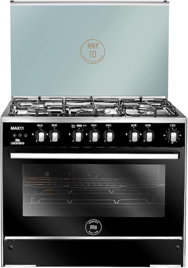 Unionaire Free Standing 5 Gas Burners 90*60, Cooker, Platinum Smart - C6090SS-GC-511-S-M11-AL