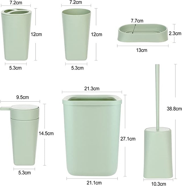 Thumbnail image for طقم إكسسوارات حمام من 6 قطع