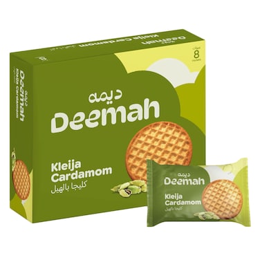 Deemah Kleija Biscuit With Cardamom 62g X8 Pieces