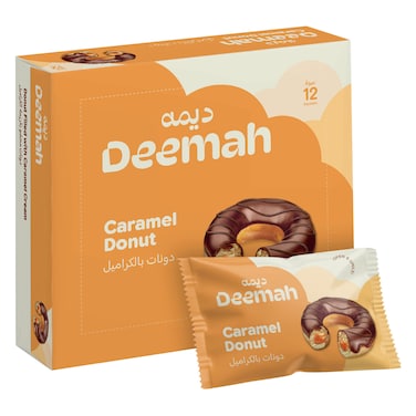 تريتو دونات كيك بالكريمة الكرمل 50 جرام  12حبة