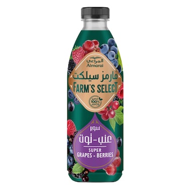 المراعي فارمز سيلكت سوبر عصير العنب والتوت 1 لتر
