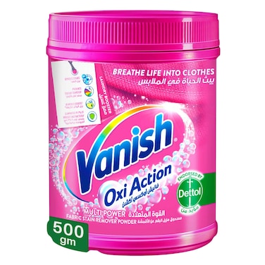 Vanish Oxi Action Fabric Stain Remover Powder 500g  - Coloured &amp; White Clothes