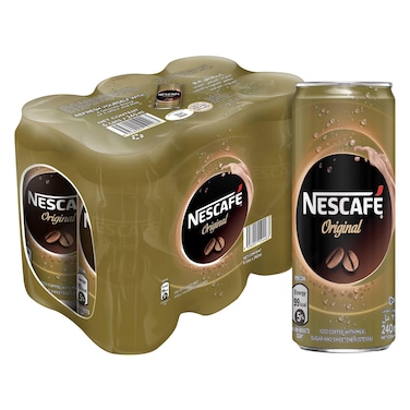 Nescafe Ready To Drink Original Chilled Coffee Can 240ml x6