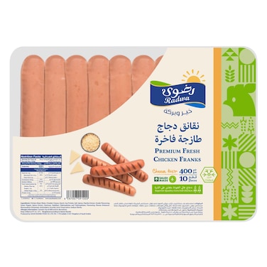 Radwa Fresh Chicken Cheese Frank 400g