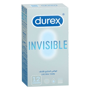 Durex Invisible Extra Thin Condom 12s