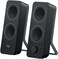Logitech Z207 Wireless Bluetooth PC Speakers, Stereo Sound, 10 Watts Peak Power, 3.5mm Audio Input, Headphone Jack, Multi Device, Easy Switch, UK Plug, Computer/TV/Smartphone/Tablet - Black