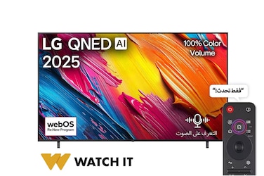 تلفاز LG QNED AI QNED70 مقاس 65 بوصة بدقة 4K، مع ريموت سحري يعمل بالذكاء الاصطناعي، يدعم HDR10، ونظام WebOS25 لعام 2025 - 65QNED70A6A