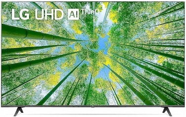 LG تلفزيون الترا اتش دي 4 كيه 65 بوصة سلسلة UQ8000، تصميم شاشة سينما 4 كيه اكتيف HDR ويب او اس سمارت بتقنية الذكاء الاصطناعي ثينك كيو - 65UQ80006LD (جديد 2022)