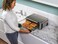 Ninja Foodi 8-In-1 Flip Oven, Portable Mini Oven For Countertop And Work Surfaces, Multifunctional With 8 Cooking Functions, Air Fry, Roast, Grill, And Bake Silver/Black SP101ME