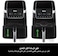 Ninja Air Fryer MAX PRO, 6.2L, Large Square Single Drawer, Roast, Bake, Air Fry, Family Size, Digital, Non-Stick, Dishwasher Safe Basket &amp; Crisper Plate, Black, AF180ME